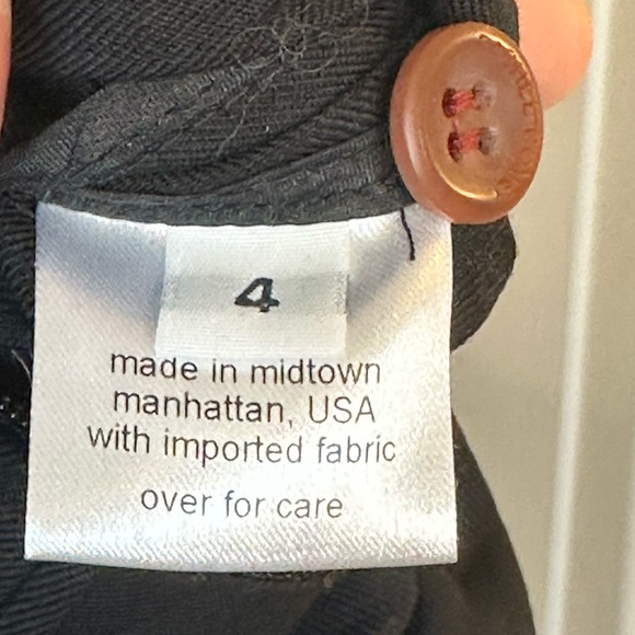 Rachel Comey Black Pleated Ballon Style Cinch Waist Tapered Hem Jumpsuit, Size 4 - Picture 5 of 11